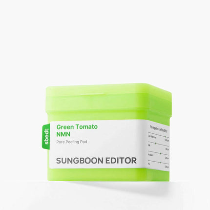 SUNGBOON EDITOR Green Tomato NMN Pore Peeling Pad 170ml/60ea - Très Elite