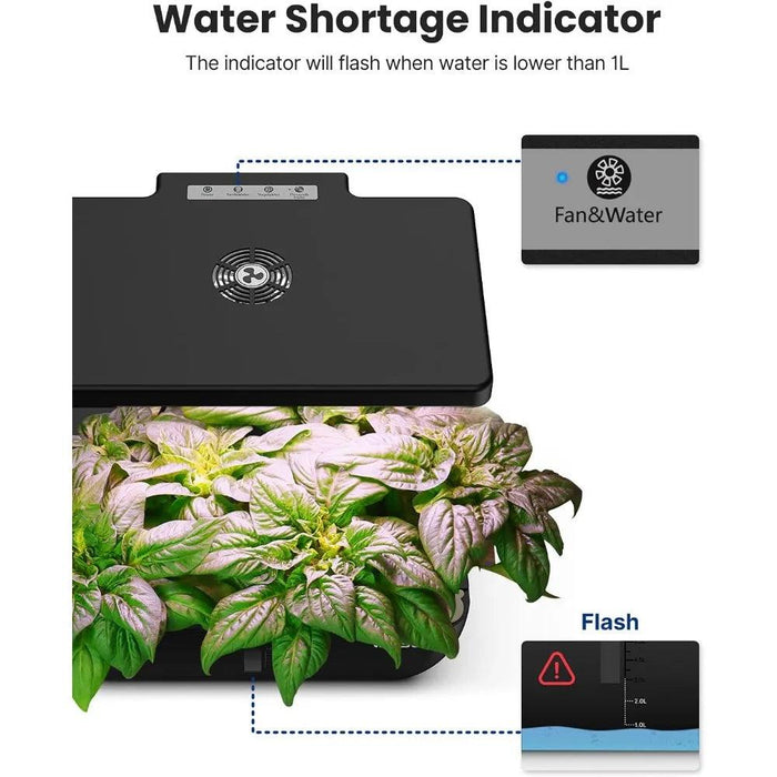 WiFi-Enabled Smart Hydroponic Growing System with Enhanced Water Capacity and App Control