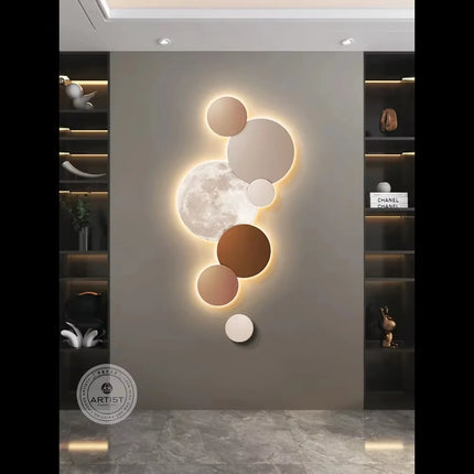 LED Moon Wall Painting Lamp