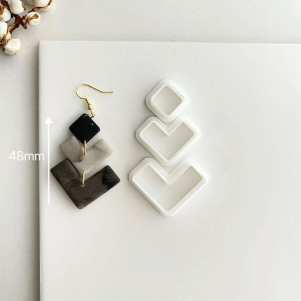 Creative Geometric Polymer Clay Cutters for Unique Earring Creations