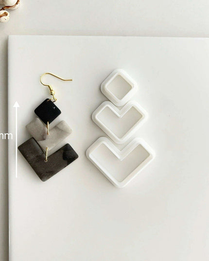 Creative Geometric Polymer Clay Cutters for Unique Earring Creations