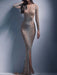 Stunning Sequin Mesh Fishtail Bodycon Dress for Elegant Evening Charm