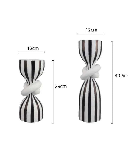 Geometric Knot Resin Candle Holders Set - Stylish Home Decor Accents