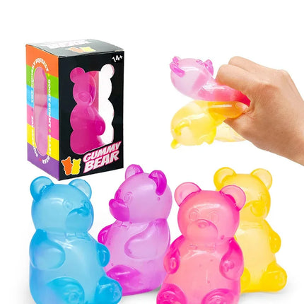 Cute Bear Maltose Squeeze Toy — Sensory Stress Relief Doll