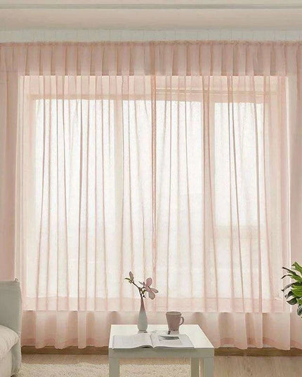 Self-Adhesive Linen Half Curtains - Chic Short Drapes for Easy Installation and Light Management