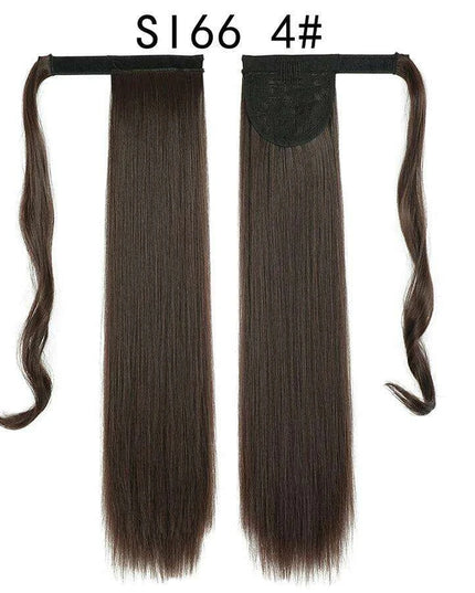 Elegant Length: 22-Inch Synthetic Hair Extensions for Instant Glamour