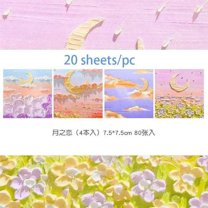 Vintage Art-Inspired Sticky Note Collection - Retro Landscape Memo Pads for Creative Spaces