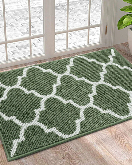Luxurious Non-Slip Microfiber Welcome Mat: Chic Moisture-Absorbing Rug for Entryways