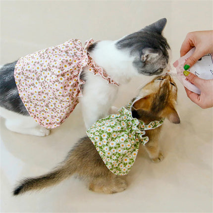 Sphynx Cat Floral Suspender Dress
