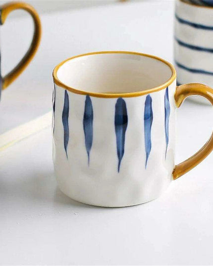Nordic Elegance: Lovely Girl Insulated Ceramic Mug Set
