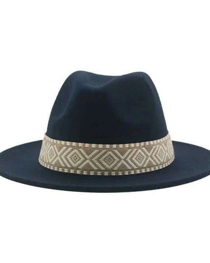 Versatile Unisex Panama Cowboy Hat - Wide Brim Fedora in Classic Camel, Black, and White Felt Options