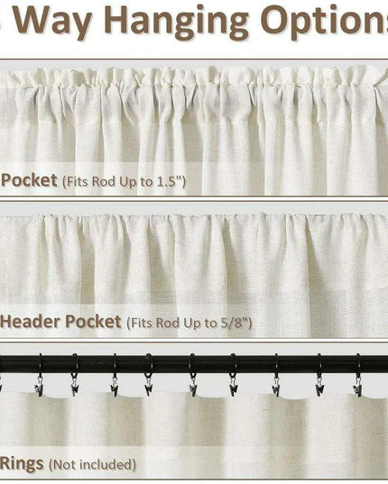 Elegant Rustic Linen Blend Drapes - Perfect for Privacy and Style in Any Room