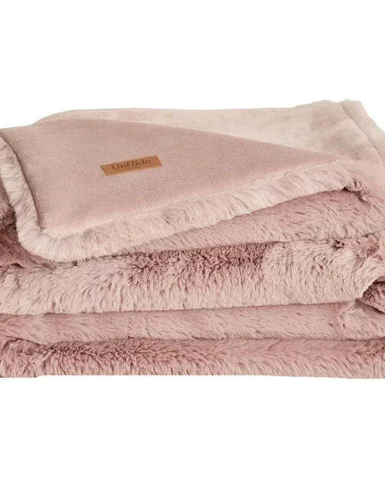 Sakura Blossom Eco-Friendly Plush Queen Size Faux Fur Throw - Marshmallow Comfort Blanket