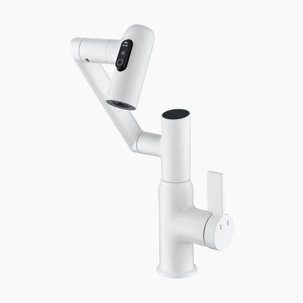 Rotatable Single-Hole Faucet with Temperature Display & Pull-O