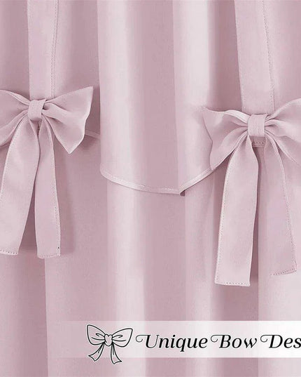 Elegant Ruffled Faux Silk Satin Blackout Curtains - Timeless Luxury