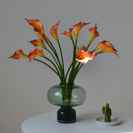 10-Piece EVA Calla Lily Artificial Flower Set — Bendable Stems, Home & Wedding Decor
