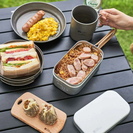 Portable Aluminum Dining Box for Outdoor Culinary Adventures