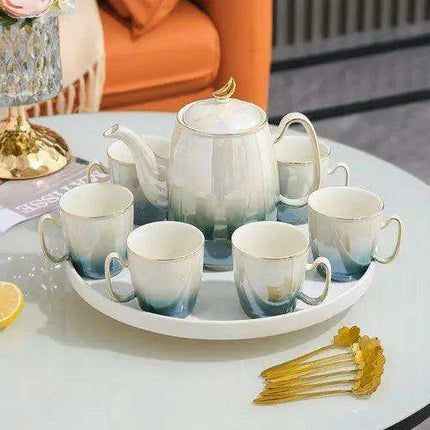Sophisticated European Tea and Coffee Ceremony Set: Transform Your Tea Rituals with Timeless Charm