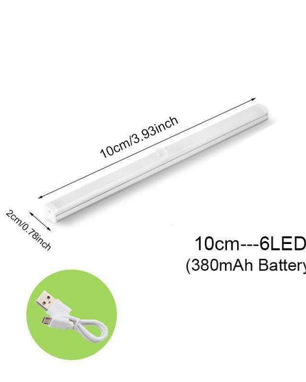 Smart Motion-Sensing USB Rechargeable LED Under Cabinet Light for Effortless Illumination
