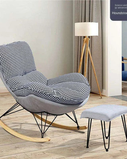 Elegant Lobster Leather Rocking Lounge Chair with Unmatched Comfort and Style