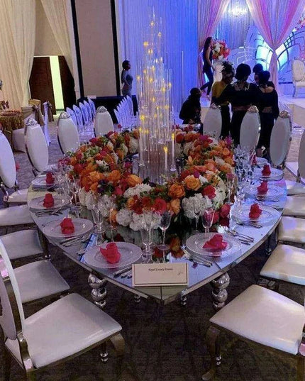 Elegant Extra-Long Wedding Dining Table