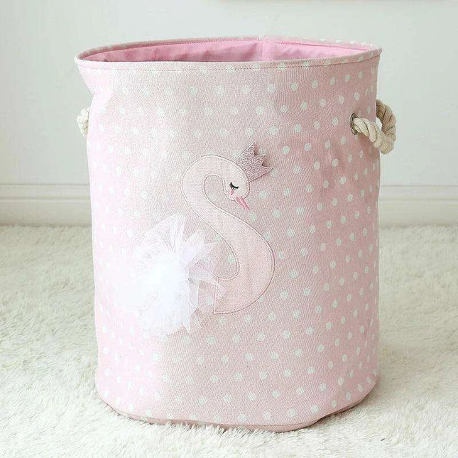 Chic Collapsible Canvas Storage Bin for Kids