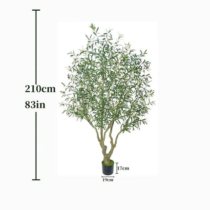 Artificial Tall Olive Tree 210CM To 240CM Faux Lifelike Olive Tree Pot