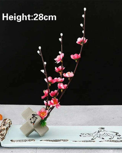 Elegant Plum Blossom Sushi and Sashimi Serving Set with Bento Mold