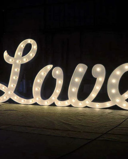 Personalized Illuminated Marquee Alphabet and Numeric Sign Set