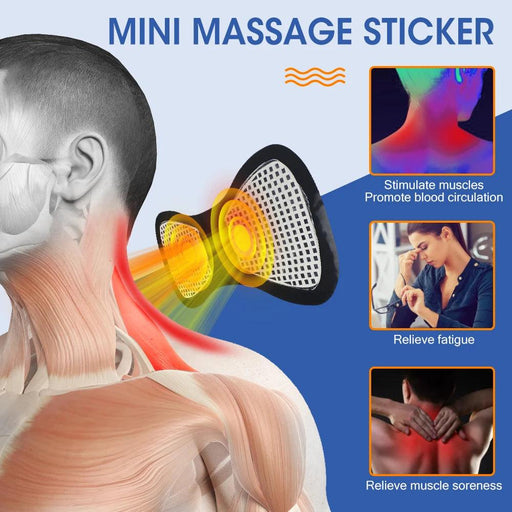 Portable EMS Massager Kit with Customizable Patch Options for Targeted Pain Relief