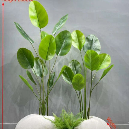 European Chic Tree-Adorned Floor Vase Set for Elegant Decor