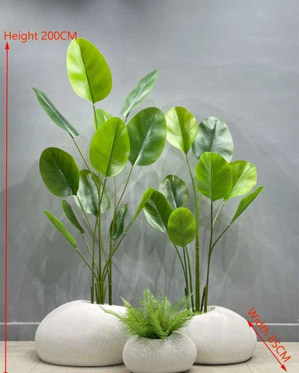 European Chic Tree-Adorned Floor Vase Set for Elegant Decor