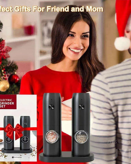 Smart USB Rechargeable Salt and Pepper Grinder with Adjustable Coarseness and LED Indicator
