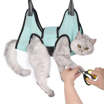 Pet Cat Grooming Hammock & Nail Restraint Bag