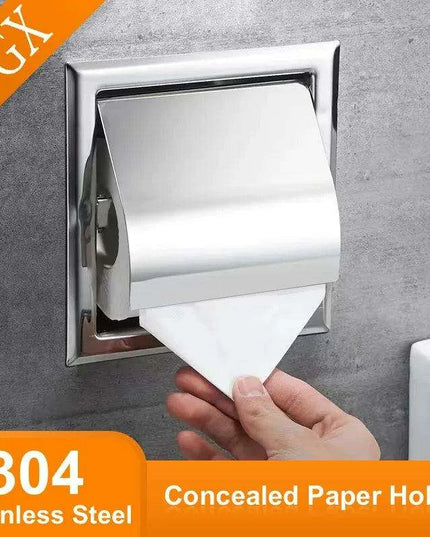 Modern Matte Black Wall-Mounted Toilet Paper Holder for Chic Bathrooms