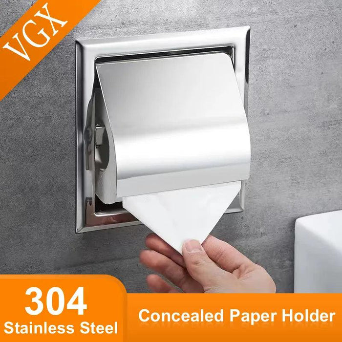 Modern Matte Black Wall-Mounted Toilet Paper Holder for Chic Bathrooms
