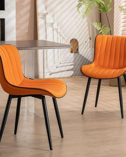Modern Orange Upholstered Dining Chairs Set: Transform Your Dining Experience
