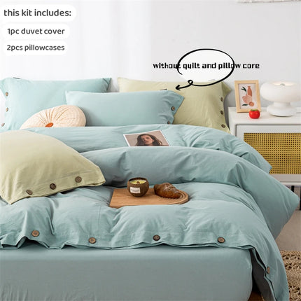 3pcs 100% cotton bedding set Double Duvet Cover Set 220x240 Solid Twist Cotton King Size Bedding Set Quilt Cover Set 3pcs-100-cotton-bedding-set-double-duvet-cover-set-220x240-solid-twist-cotton-king-size-bedding-set-quilt-cover-set