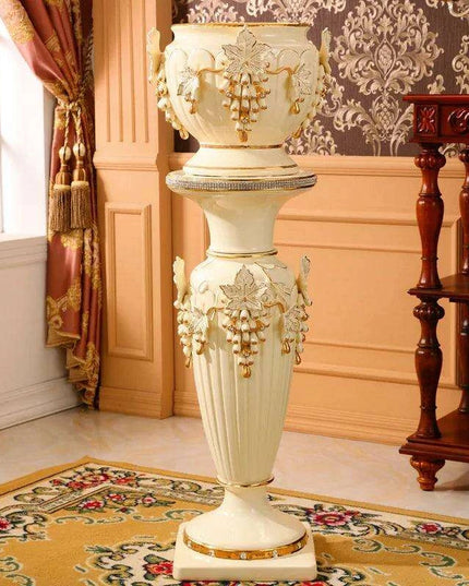 Sophisticated European-Style Ceramic Column Vase