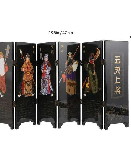 Elegant Mini Chinese Folding Screen for Decorative Home Division