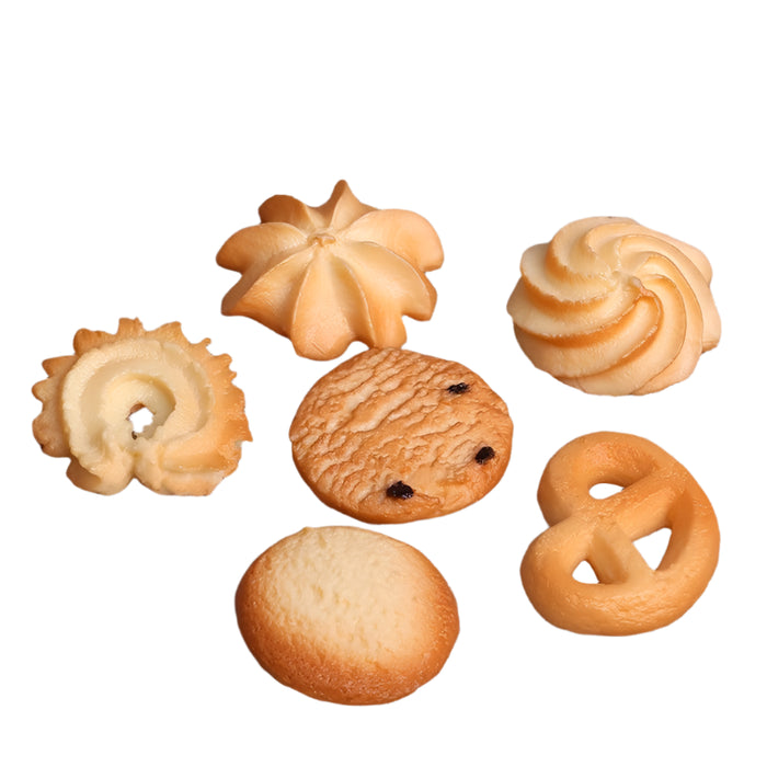 Lifelike Cookie Display Collection - 16 Realistic Replicas for Bakery Showcases and Photography