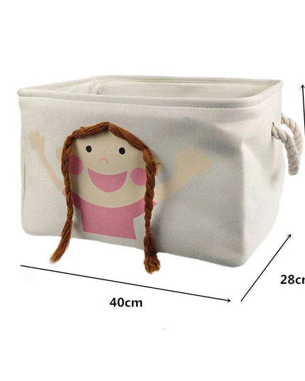 Chic Collapsible Canvas Storage Bin for Kids