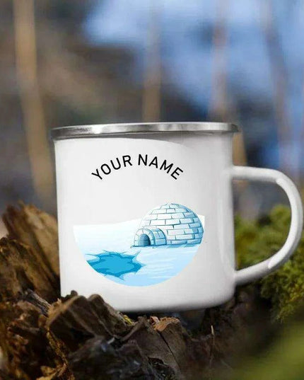 Customizable Enamel Camping Mugs for Memorable Outdoor Experiences - Personalized Coffee and Beer Cups