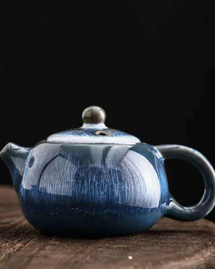 Exquisite Yixing Style Porcelain Teapot - 250ml Elegant Star Glaze Tea Set for Artful Brewing