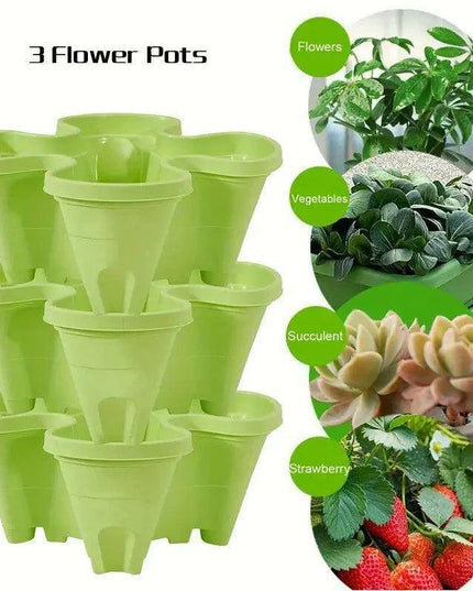 Space-Saving Vertical Herb Tower with Rolling Mobility