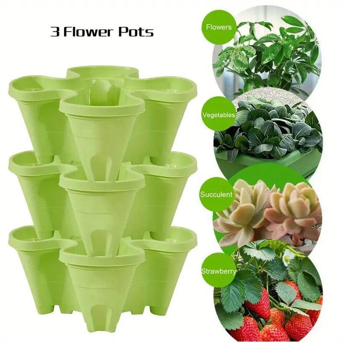 Space-Saving Vertical Herb Tower with Rolling Mobility