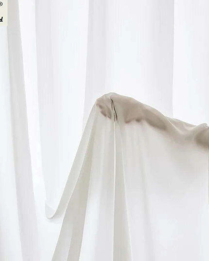 Modern Solid White Sheer Curtains