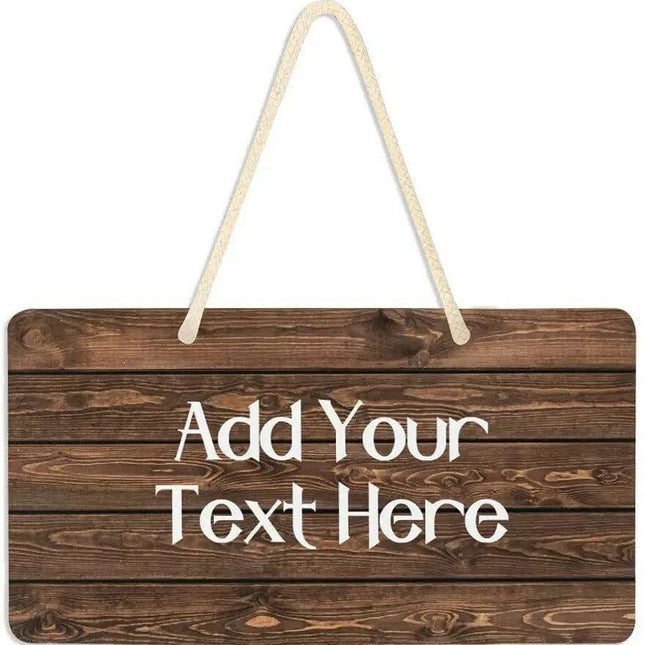 Customizable Luxury Vintage Wooden Door Sign for Elegant Home Decor