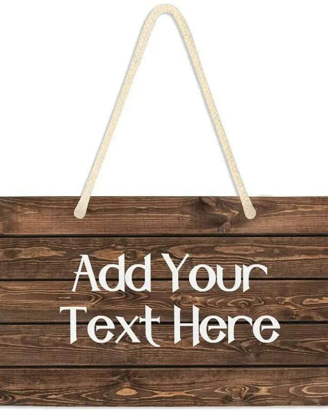 Customizable Luxury Vintage Wooden Door Sign for Elegant Home Decor