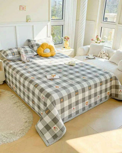 Chic Cotton Bedspreads for Double and Queen Size Beds - Cozy Princess-Inspired Covers for a Stylish Bedroom Retreat